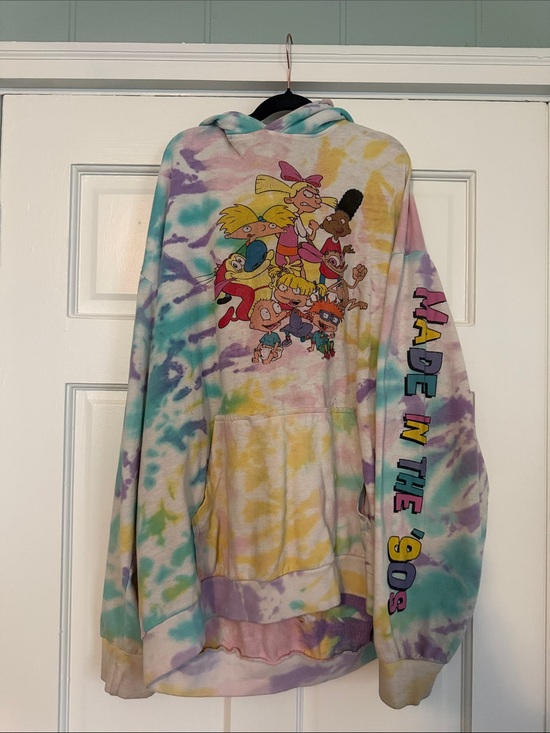 Nickelodeon Other - Nickelodeon Vintage Tie-Dye '90s Cartoon Pullover Hoodie - Multicolor